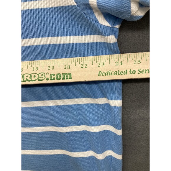 Polo By Ralph Lauren Mens Shirt Size XL Blue White Stripe Rugby Preppy College - Picture 6 of 11